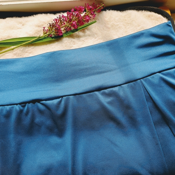 Pretty Blue Pleated A-Line Skorts for Casual Wear, Sz XXL, Sporty, Comfortable - Picture 2 of 10